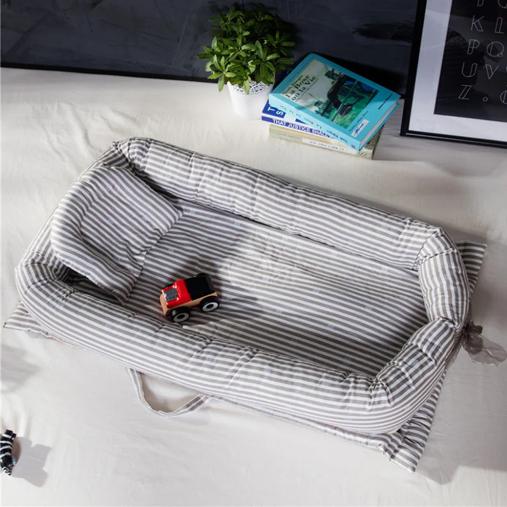 

Crib Portable Removable And Washable Newborn Baby Sleeping Multi-Function Folding Anti-Pressure Bionic Nest Bed Crib#YY