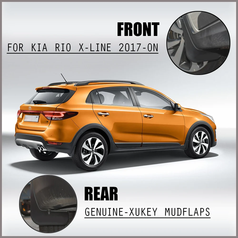 Автомобильные Брызговики OE Style формованные для KIA Rio X Line KX Cross 2017 on брызговики