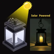 Наружная садовая Солнечная лампа Светодиодная Солнечная подвесные Свечи Фонарь светодиодный солнечный свет на открытом воздухе
