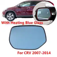 CAPQX 右 & 左サイド加熱外側バックミラーガラスブルーレンズホンダ CRV CR-V RE2 RE4 RM2 RM4 2007-2014