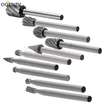 

10PC Rotary File Electric Grinding Polishing Head Engraving Cutter DIY Wood Tool