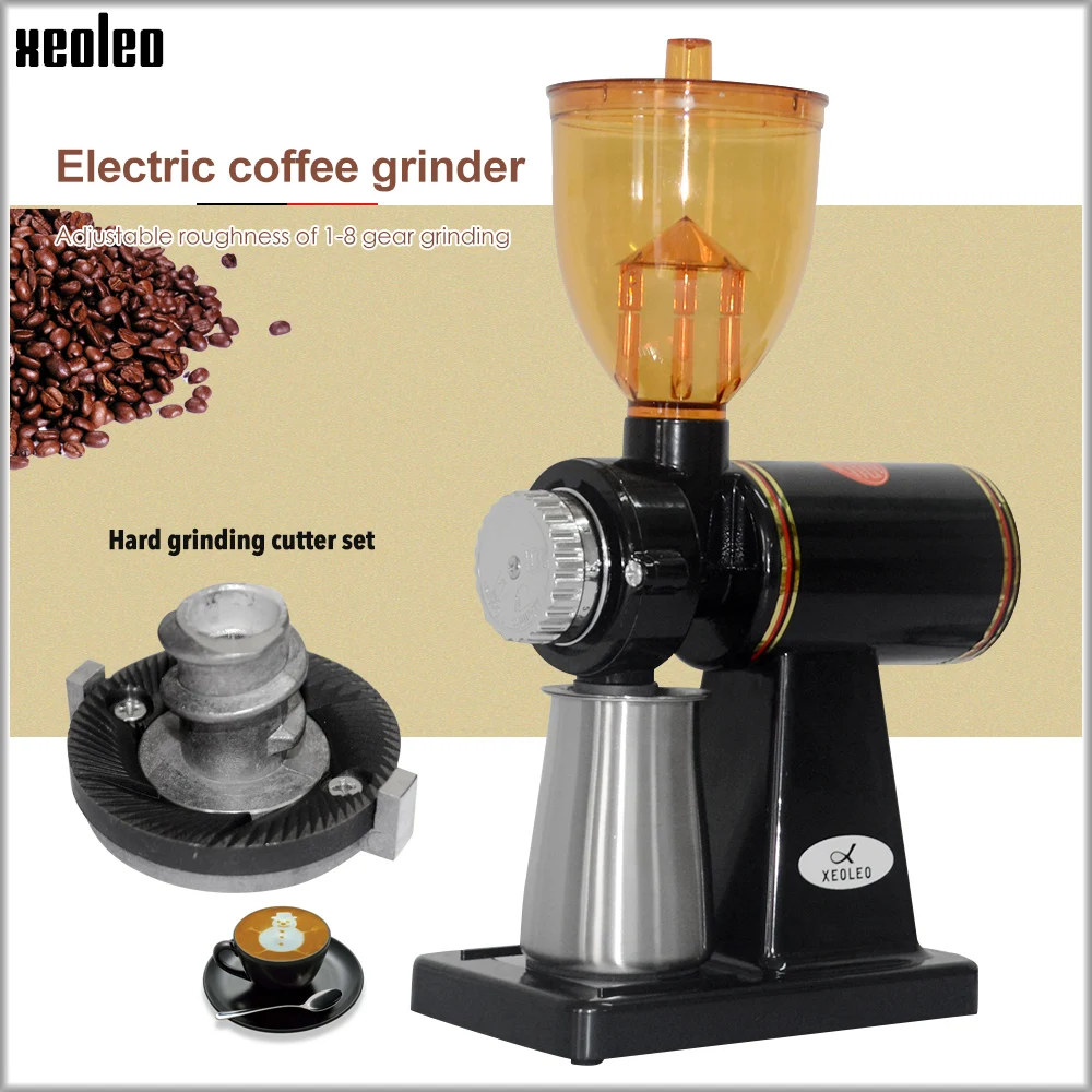 Koop Xeoleo 250g Elektrische koffiemolen koffiemolen machine rvs box Anti jump Platte Wiel slijpmachine Koffie grinder