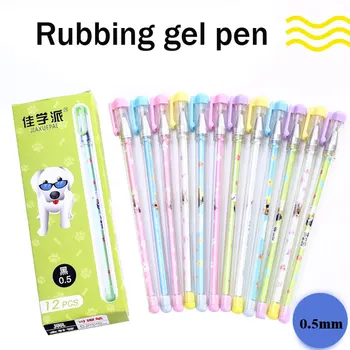 

0.5mm creative candy color rubbing gel pen heat can disappear magical gel pen erasable pen school office writing stationery