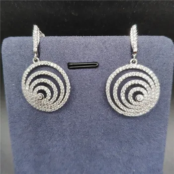 

Creative New Earrings Shiny Zircon Fashion Trend Wild Earrings 2018 New Boucle d'oreille Femme 2018
