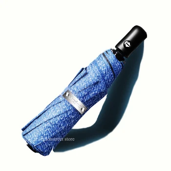 

Automatic Umbrella Rain Man Sunny and Rainy Folding Umbrella Black Coating Umbrella Umbrella for Men and Women Paraguas