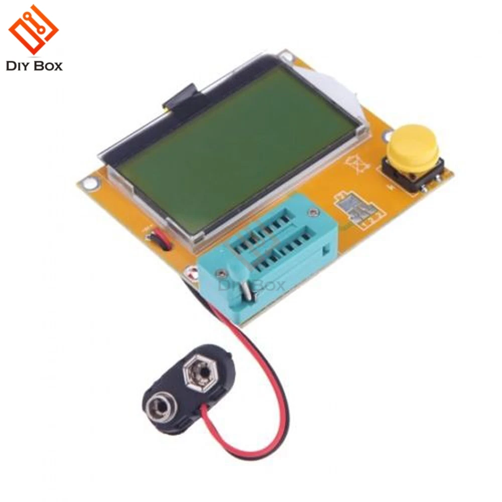 

LCR-T4 Mega328 M328 Multimeter LCD Backlight Transistor Tester Diode Triode Capacitance ESR Meter 12864 Display MOS PNP NPN LCR