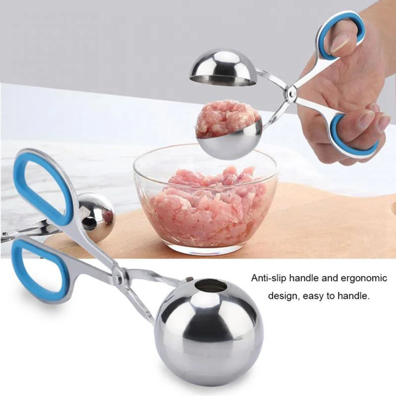 

Fantastic Meatball Maker Stainless Steel Meat & Poultry Tools DIY Fish Meat Ball Maker Meatball Mold Tools Kitchen Accessories