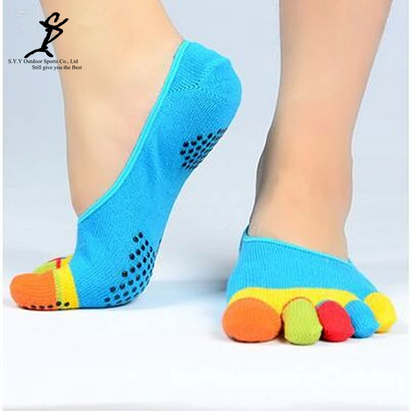 Women Pilates Non Slip Socks Yoga Toe Socks Professional Sports And