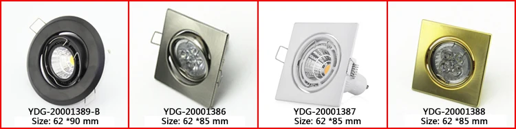 10 шт./лот золотой круг установки наборы Gu10/mr16/GU5.3 светодиодный прожектор рамки светильники