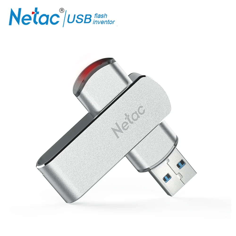 Netac rotary USB Flash Drive 16G Pendrive 32GB 64GB swivel Pen Drive 128GB USB 3.0 Memory Stick Drive Flash Metal Storage Device
