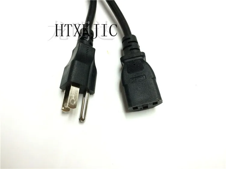 US Style Universal 3 Prong Power Cord AC Power Cord Cable for Desktop