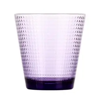 250 мл/330 мл фиолетовый зеленый синий оранжевый стеклянная чашка Хрустальная чашка для домашнего сока многоцветная Питьевая чашка набор кружка для воды - Цвет: C