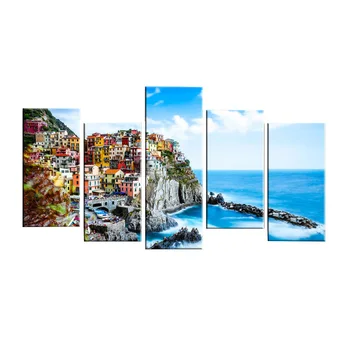 

Full Square Drill 5D DIY diamond painting" 5piece Italy Town Landscape painting"Diamond Embroidery Cross Stitch Home Decor gift