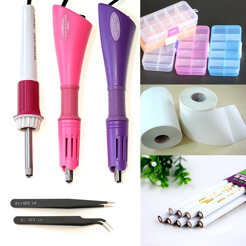  Hotfix Applicator, DIY Rhinestone Wand Setter Tool Kit Include  7 Different Sizes Tips, Tweezers & Brush Cleaning kit, 2 Pencils, and Hot- Fix Crystal Rhinestones (10 Colors Rhinestone) (Purple) : Arts, Crafts