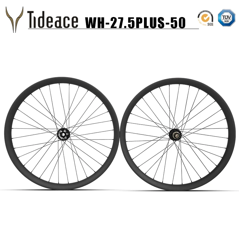US $550.00 275er Plus carbon wheelset Taiwan clincher wheels for boost mountain bike 275 MTB bicycle Carbon Wheelset for Disc Brake