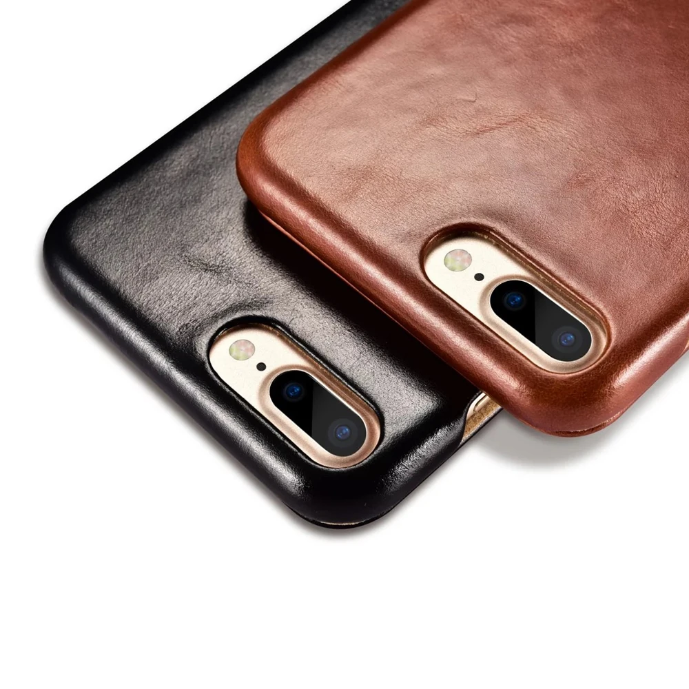 Оригинальный чехол ICARER из натуральной кожи для Apple iPhone 7/8 Plus роскошный Магнитный