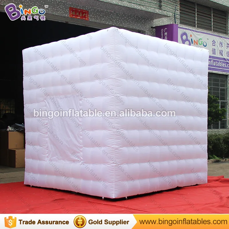  Free shipping All white inflatable photo booth tent type 3X3X2.4 M customized advertising printing 