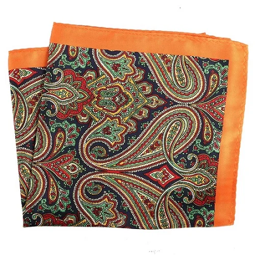 PH001 Pocket Square Портной Смит Роскошные 33X33 см большой платок Пейсли Цветочный горошек карманные квадраты из микрофибры трафаретной печати мужские носовые платки - Цвет: PH001 Pocket Square