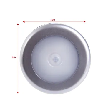

6 LED Wireless PIR Motion Sensor Light Wall Cabinet Wardrobe Lamp Battery 4.5V New 2018