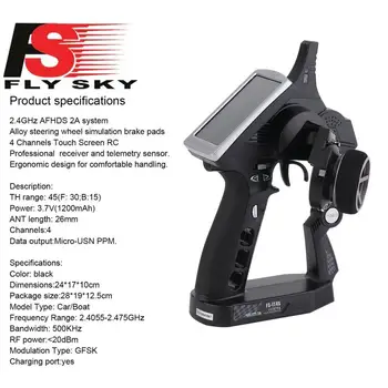 

2.4GHz 4 Channels RC Radio Telecontroller+IA4B Receiver For Flysky FS-IT4S NEW