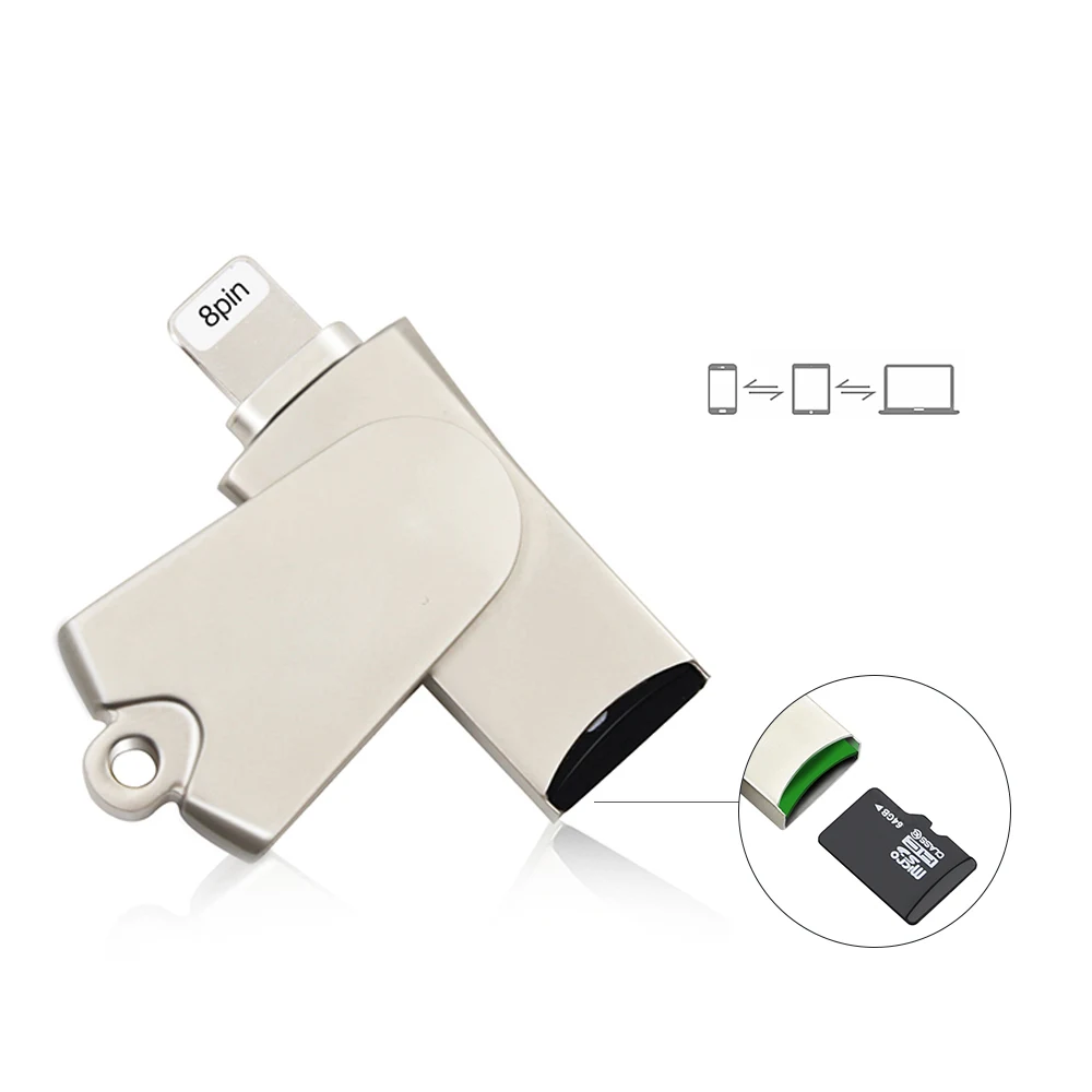 Устройство для чтения карт памяти Dr.Memory Micro SD iPad/iPhone 5SE 6S 7plus устройство OTG TF адаптер
