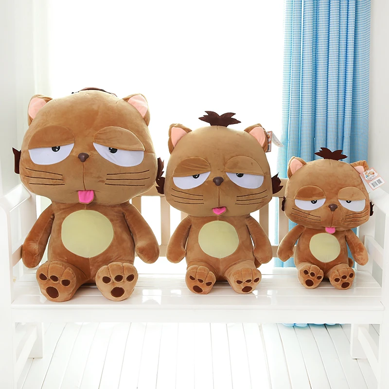 55 см горячая Распродажа Dinga коричневая кошка плюшевая игрушка кукла высокого