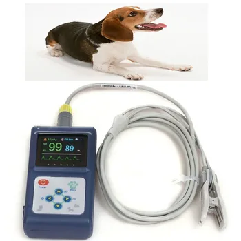 

CONTEC Veterinary Professional Digital Pulse Oximeter for Amimals Pets with Vet special oximeter probe moniting SPO2,PR CMS60D