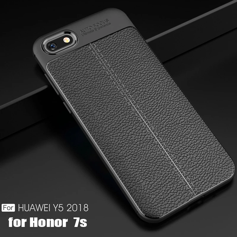

YueTuo leather Pattern phone back etui,coque,cover,case for huawei Y5 2018 y 5 prime for honor 7s 7 s 7a DUA L22 5.45 silicone