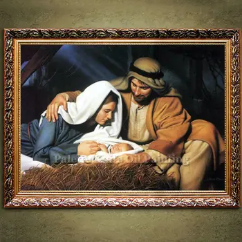 

Poster and Print of Jesus Christ Jesus family on Canvas Wall Pictures for living room Home Decor,Christmas decorations for home