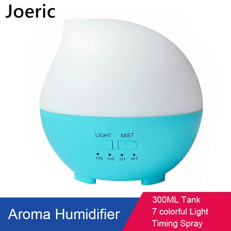 

JOERIC 300ML Portable Air humidifier with Light Ultrasonic Diffuser for Essential Oils Aroma Essential Oil Diffuser Humificador