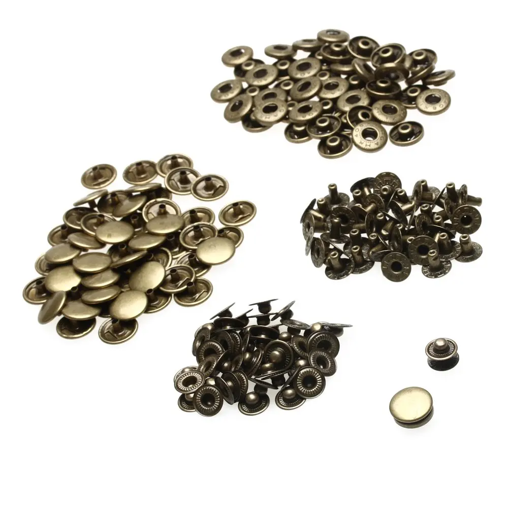

NOCM Hot 50 Vintage Bronze 15mm closure buttons for Bracelet Shoes Clothing