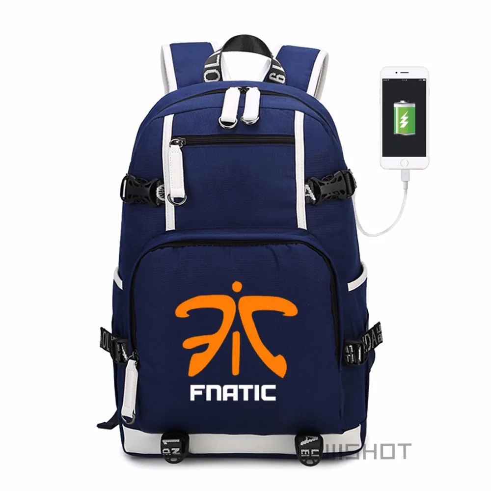Рюкзак WISHOT Team Fnatic Virtus.pro DOTA 2 многофункциональный игровой рюкзак CS CSGO NAVI для