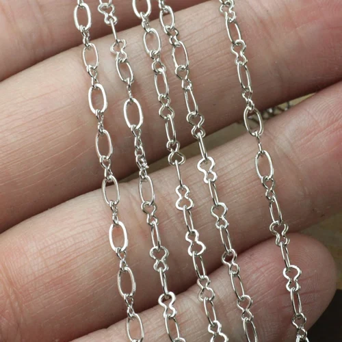 10-meter-lot-3-4mm-Copper-material-rhodium-plated-O-shape-chain-long-link-jewelry