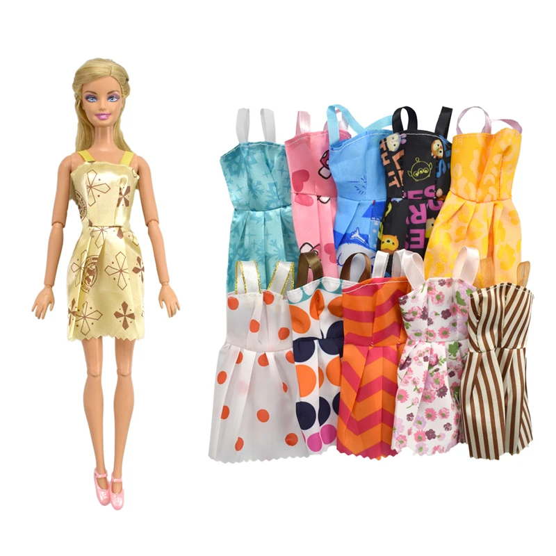 Set 37 Pcs Clothes Accessories For Barbie Doll Party Dress Outfit Glasses Shoes