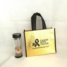 1000 шт./лот, высококачественная металлическая Нетканая хозяйственная сумка, многоразовая полипропиленовая Нетканая сумка для ювелирной одежды, 25x20Hx8cm