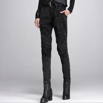 

Women Jeans Harem Pencil Pants Fashion 7 Buttons Washing Elastic Slim Jean Female For Spring & Autumn 2018 New High Quality