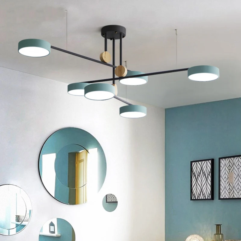 

Nordic Modern Minimalist Circle pendant lamp lights chandelier lighting led hanglamp loft decor lamps light fixtures bedroom