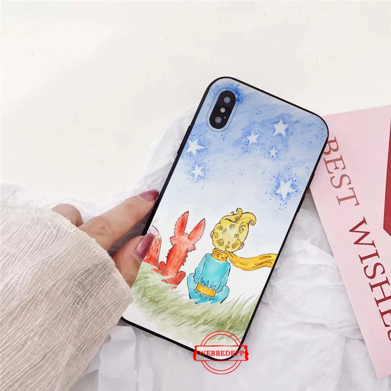 Мягкий силиконовый чехол little prince fox для iPhone 5 SE 5S 6 6S Plus 7 8 11 Pro X XS Max XR|Бамперы| |