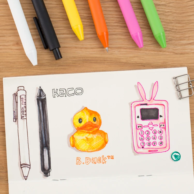 Новое поступление года. Цветная гелевая ручка KACO PURE Series. Гелевые ручки высокого качества для студентов. Канцелярские принадлежности