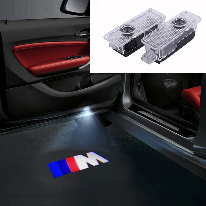 2Pcs Car M Logo Door Light Car LED Projector Laser For BMW E90 E91 E92 E93 M3 E60 E61