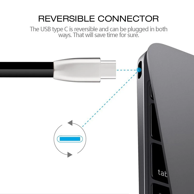 Suntaiho USB نوع C كابل سريع شحن كابل بيانات نوع-C الهاتف المحمول كابل ل Xiaomi سامسونج s8 OnePlus 2 نيكزس 6 P USB C