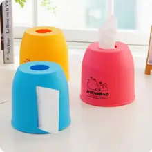 Мультфильм животных два места Pull Tissue Box утолщение пластиковый Туалет ролл хранения насосный держатель ткани