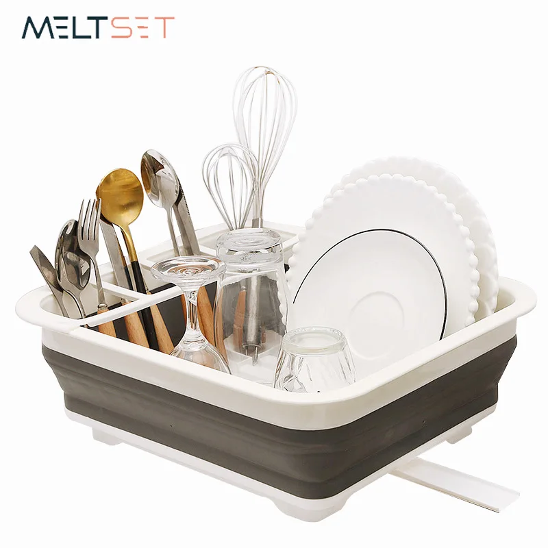 

Foldable Tableware Storage Rack Bowl Tray Dish Storage Shelf Plastic Dinnerware Holders Cup Plates Organizer Kitchen Organizer