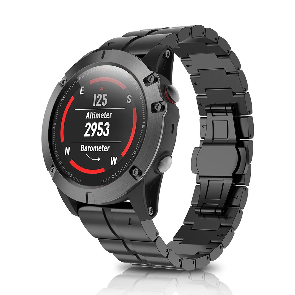 Ремешок для часов Garmin Fenix, зажигалка, жесткий титановый сплав, быстроразъемный, роскошный Wirstband для Garmin Fenix 5X