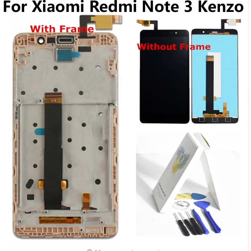 

For Xiaomi Redmi Note 3 Pro Kenzo LCD Display +Touch Digitizer Assembly Screen For redmi note 3 standard version mkt+Frame