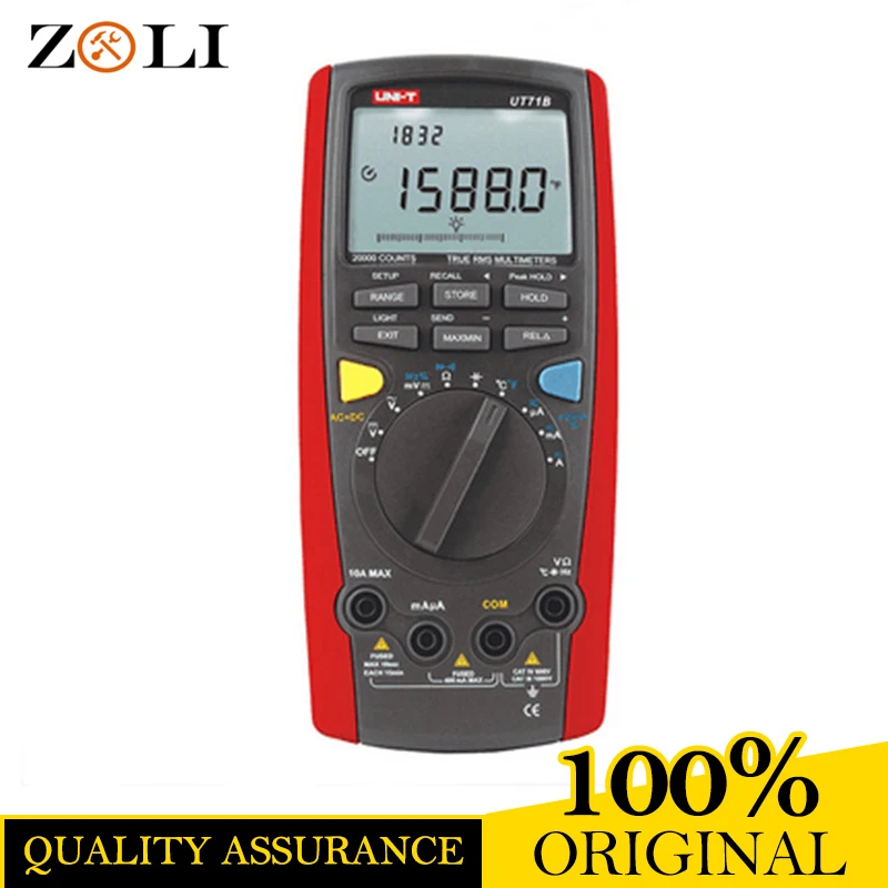 2018 New UNI-T UT71B Digital Multimeter Ammeter Ohm Volt Temp Meter UT-71B USB Blue Universal LCD Count 19999 UNI-T UT 71B 2018 New UNI-T UT71B Digital Multimeter Ammeter Ohm Volt Temp Meter UT-71B USB Blue Universal LCD Count 19999 UNI-T UT 71B