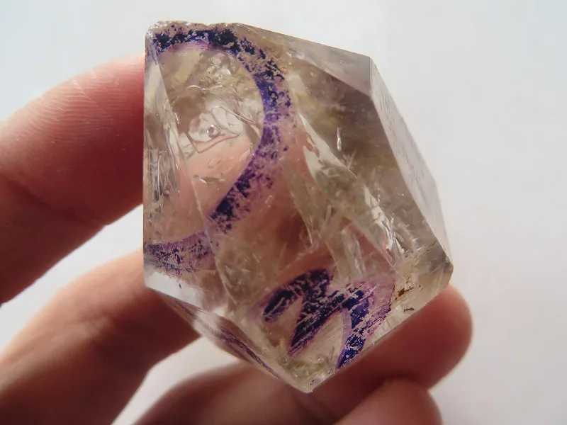 

41.2g A Rare Clear Quartz Crystal Herkimer Diamond W Moving ENHYDRO Bubble