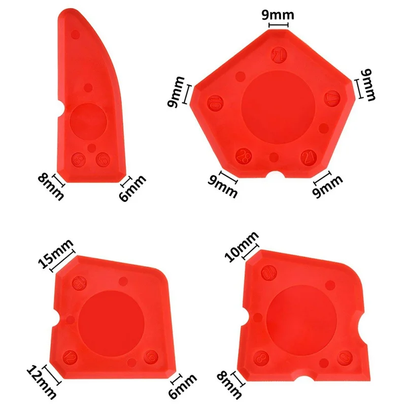 4 шт. Колка набор инструментов силиконовый герметик инструмент для отделки скребок набор инструментов для герметизации клея цементного стекла клей