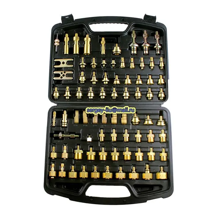 Prix pour 78 PCS Cuivre Automobile Air Conditionné Entretien Outils D'inspection De Contrôle Des Fuites Plug Prix pour 78 PCS Cuivre Automobile Air Conditionné Entretien Outils D'inspection De Contrôle Des Fuites Plug