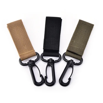 

Camping Hiking Accessories Tactical Nylon Climbing Carabiner Hook Gear MOLLE Webbing Buckle Key Hanging System Belt Metal Buckle